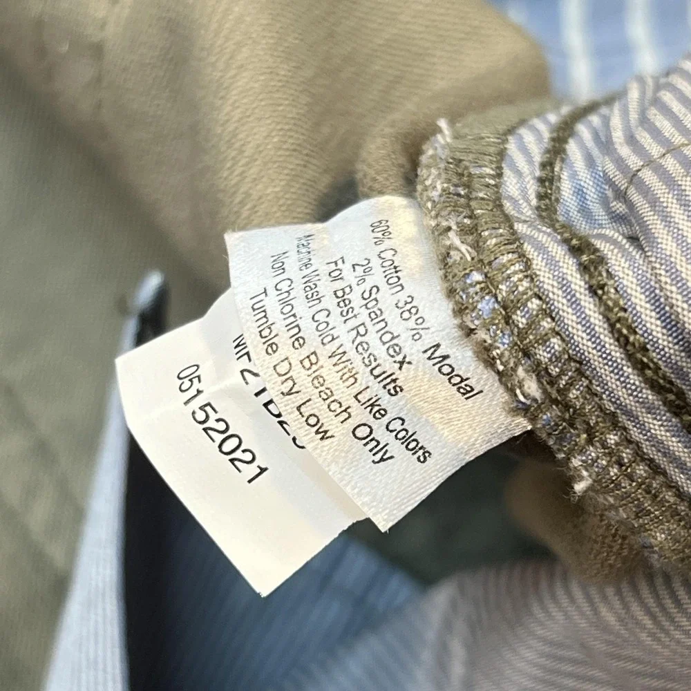 Peter Millar Pants Mens 38x30 Beige Corduroy Khakis 5 Pocket Stretch Casual
